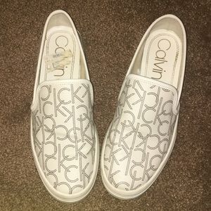 Calvin Klein white shoes